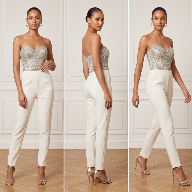 Ariana | Elegante Strapless Jumpsuit